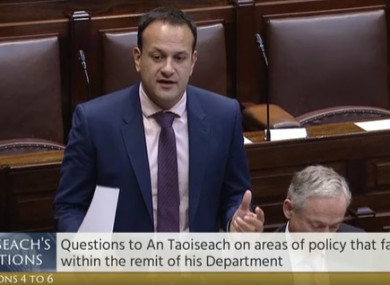 Leo Varadkar defending the establishment of his new communications unit this afternoon.
