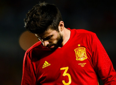 Gerard Pique (file pic).