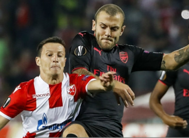 Jack Wilshere (right).