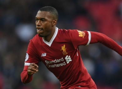 Daniel Sturridge: leading the line.