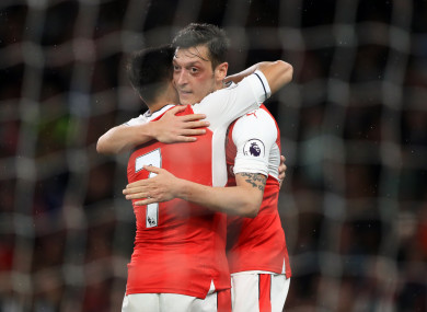 Sanchez and Ozil.