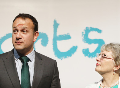 Taoiseach Leo Varadkar with Minister for Children and Youth Affairs Dr Katherine Zappone