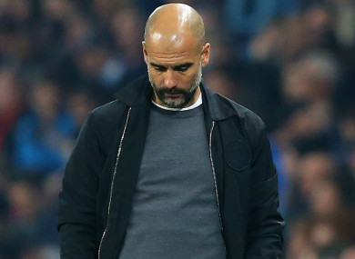 Guardiola was not happy.