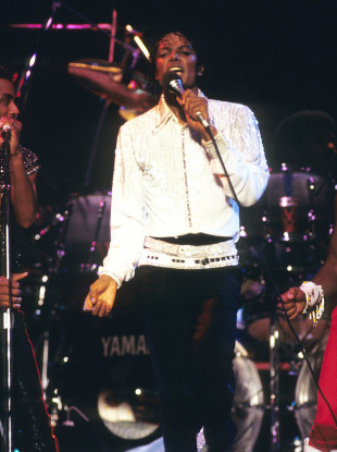 File photo as Michael Jackson performs during his 'Victory' Tour on July 14, 1984 at the Texas Stadium in Dallas, Texas.