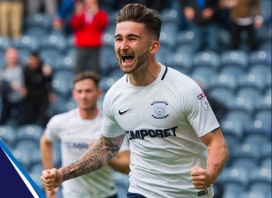 The forward drew his side level in the first half at Deepdale.