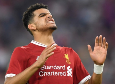 Dominic Solanke has received limited game time at Liverpool.