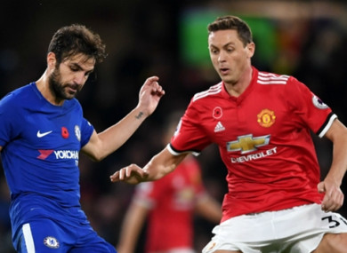 Nemanja Matic (right) made the switch from Chelsea to Man United in the summer transfer window.
