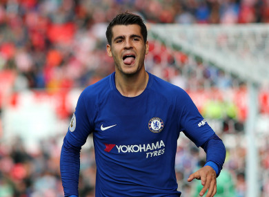 Chelsea striker Alvaro Morata