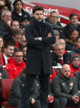 Tottenham Hotspur manager Mauricio Pochettino during the Premier League match at the Emirates Stadium.