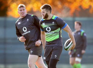 Chris Farrell and Stuart McCloskey start in midfield for Ireland.