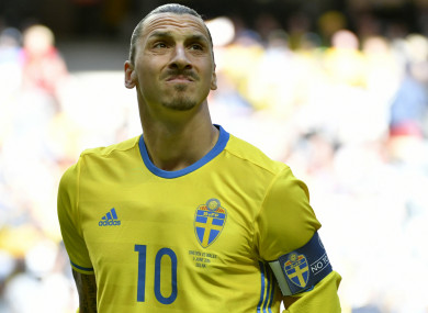 Former Sweden captain Zlatan Ibrahimovic.