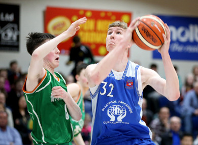 The 18-year-old (right) played for Neptune BC in Cork.