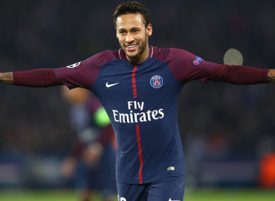 Paris Saint-Germain star Neymar.