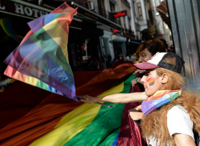Police dispersed a group of around 50 people who wanted to stage a LGBT Trans Pride March on the afternoon of 19 June 2016, in Istanbul's Taksim Square.