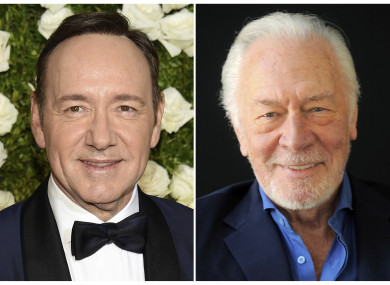 Plummer (R) was reportedly director Ridley Scott's first choice for the role.