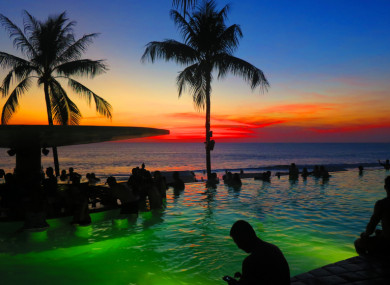 The volcano is located about 75 km from some of Bali's most popular tourist areas.