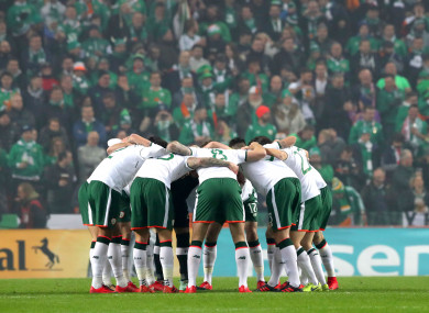 Ireland drew 0-0 in their first leg against Denmark.