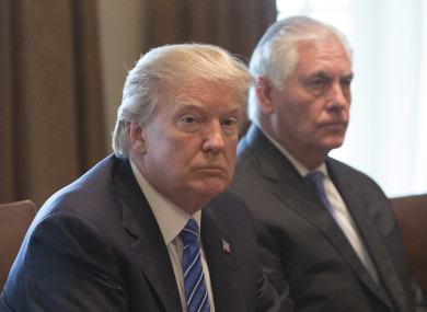 Trump and Tillerson.