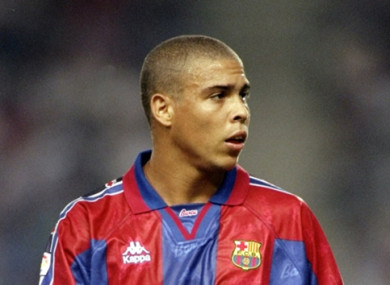 Ronaldo spent the 1996-97 season at Barcelona.