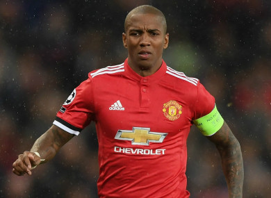 Manchester United's Ashley Young.