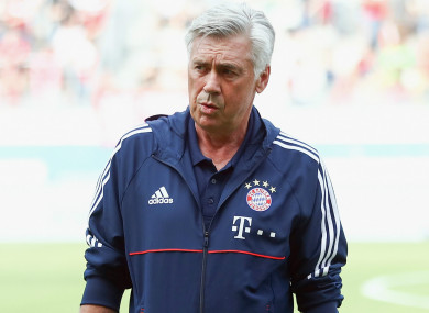 Former Bayern Munich manager Carlo Ancelotti.