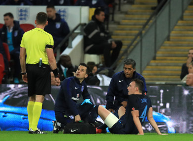 Jones had six pain-killing injections before facing Germany earlier this month.