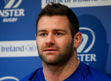 McFadden speaking at Leinster HQ in UCD yesterday.