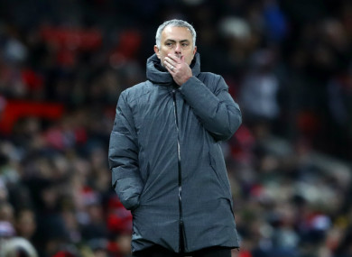 Man United boss Mourinho.