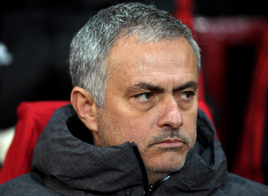 Manchester United manager Jose Mourinho
