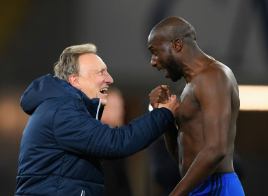 Neil Warnock and Sol Bamba