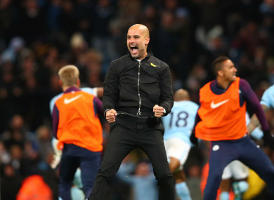 Manchester City manager Pep Guardiola.