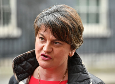 DUP leader Arlene Foster says her party will not accepted the reported deal.