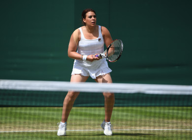 Marion Bartoli plays her legend match at the 2017 Wimbledon Championships.