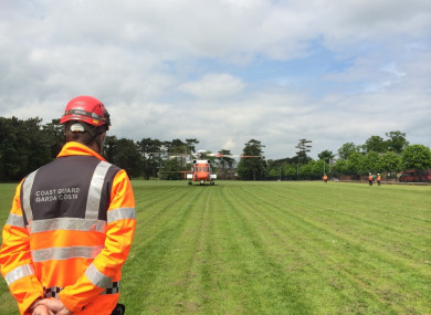 The landing site near Beaumont Hospital was used 20 times by Coast Guard crews last year.