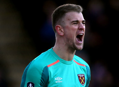 Joe Hart is no longer the first-choice goalkeeper at West Ham.