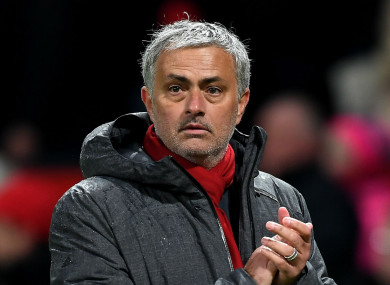 Manchester United manager Jose Mourinho.