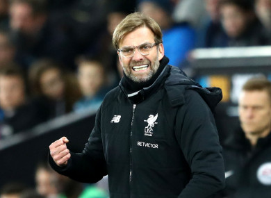 Liverpool boss Jurgen Klopp.