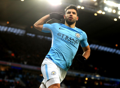 Aguero scored twice in two minutes to turn the tie on its head.