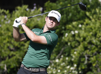 Harman tees off on the 6th hole during the second round of the Sony Open.
