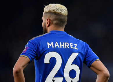 Staying put: Mahrez.