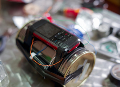 Stock photo of a pipe bomb.