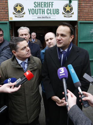 Taoiseach Leo Varadkar and the Minister for Finance and Public Expenditure and Reform, Paschal Donohoe visiting Dublin’s North East Inner City today.