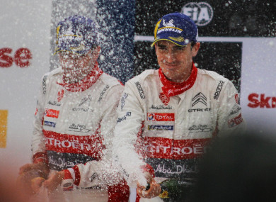 Breen and Martin celebrating their achievement.