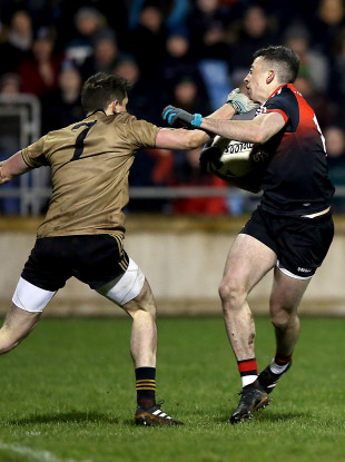 Evan Regan in action on Saturday night.