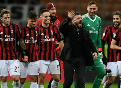 AC Milan head coach Gennaro Gattuso.