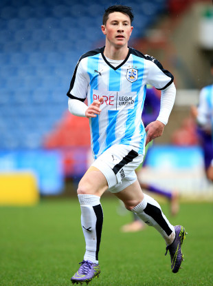 Ronan Coughlan in action for Huddersfield Town's U21s.