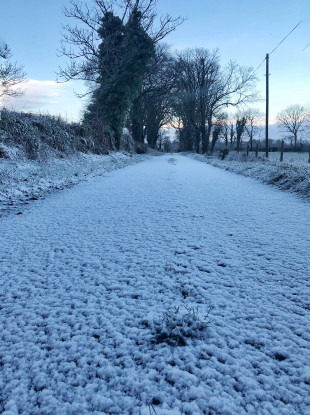The scene in Roscommon this morning.