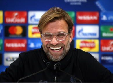 Reds boss Jurgen Klopp.
