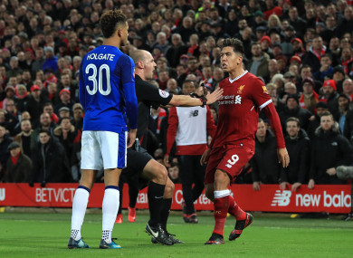 Firmino and Holgate.