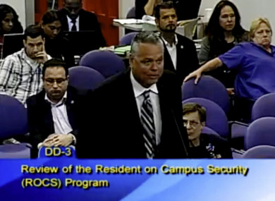 This image taken from video provided by Broward County Public Schools shows school resource officer Scot Peterson.